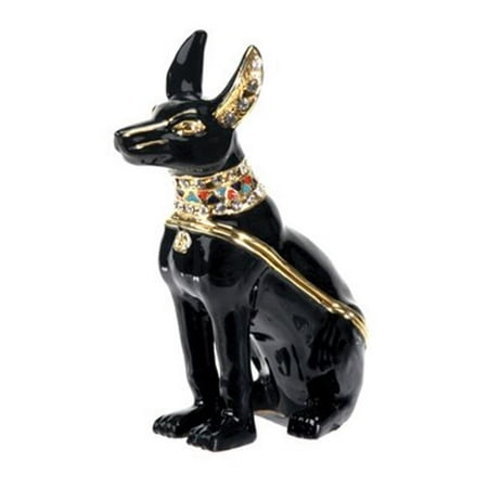 YTC SUMMIT 7426 Anubis Dog Jeweled Box - C-40