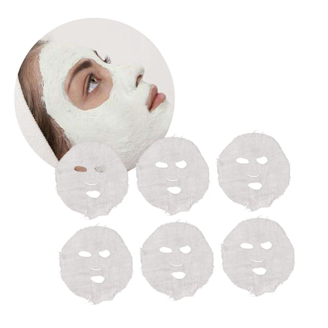 Hoja de Papel de Máscara Facial, Gasa Facial Precortada de Bricolaje Desechable Del Hogar Para El Hogar