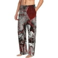 thumbnail image 2 of It Pennywise Horror Pajama Pants for Men, Super Soft All over Print Lounge Pants Sleepwear Bottom with Pockets Drawstring, 2 of 8
