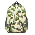 thumbnail image 3 of Tractor and Harvesters Cream Pattern Backpack for School, Cute School Bag with Adjustable Shoulder Straps and Padded Back, 16.9"x12.6"x5.9", 3 of 5