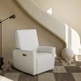 thumbnail image 4 of Art of Nursery by Storkcraft Santorini Deluxe Power Recliner Swivel Glider, Ivory Basketweave, 4 of 14