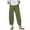 Army Green, variant on Babysbule Women's Pants Women Casual Solid Pants Comfortable Elastic High Waist Casual Beach Pants