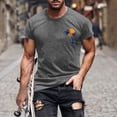 thumbnail image 1 of Mefallenssiah Hauts pour Hommes, Liquidation T-Shirt à Manches Courtes Imprimé Col Rond Mode Décontractée Manches Courtes, 1 of 1