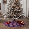thumbnail image 4 of Gaeub Rose Flowers Print Christmas Tree Skirt,Christmas Decorations,Round Xmas Skirt for Christmas Indoor Decorations Xmas Winter Holiday Party Supplies-30", 4 of 6