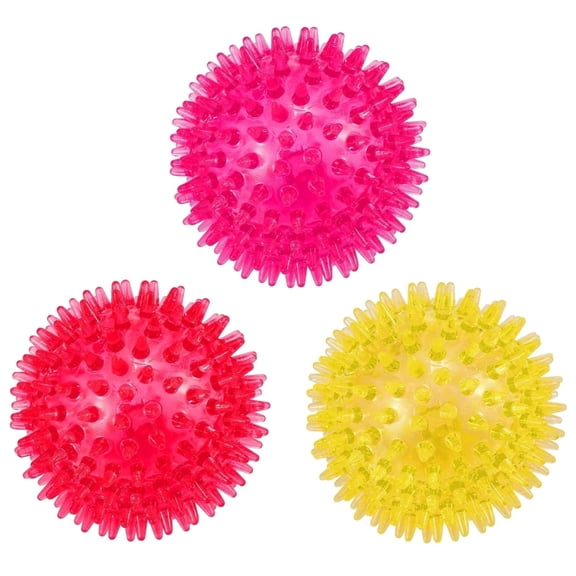 Petizer 2.5"/6.5cm Squeaky Dog Balls, 3 Pack Floating Water Toys for Pool, Interactive Chew & Teething Fetch Toys for Small Dogs