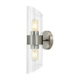 thumbnail image 5 of SAFAVIEH Eytan 2-Light LED Nickel Iron Wall Sconce with Clear Shade, Set of 2, 5 of 10