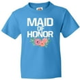 thumbnail image 3 of Inktastic Maid of Honor with Flower Illustration Youth T-Shirt, 3 of 5