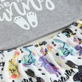 thumbnail image 4 of Kid Summer Easter Shorts Set Letters Print Tank Top with Bunny Shorts, 4 of 6