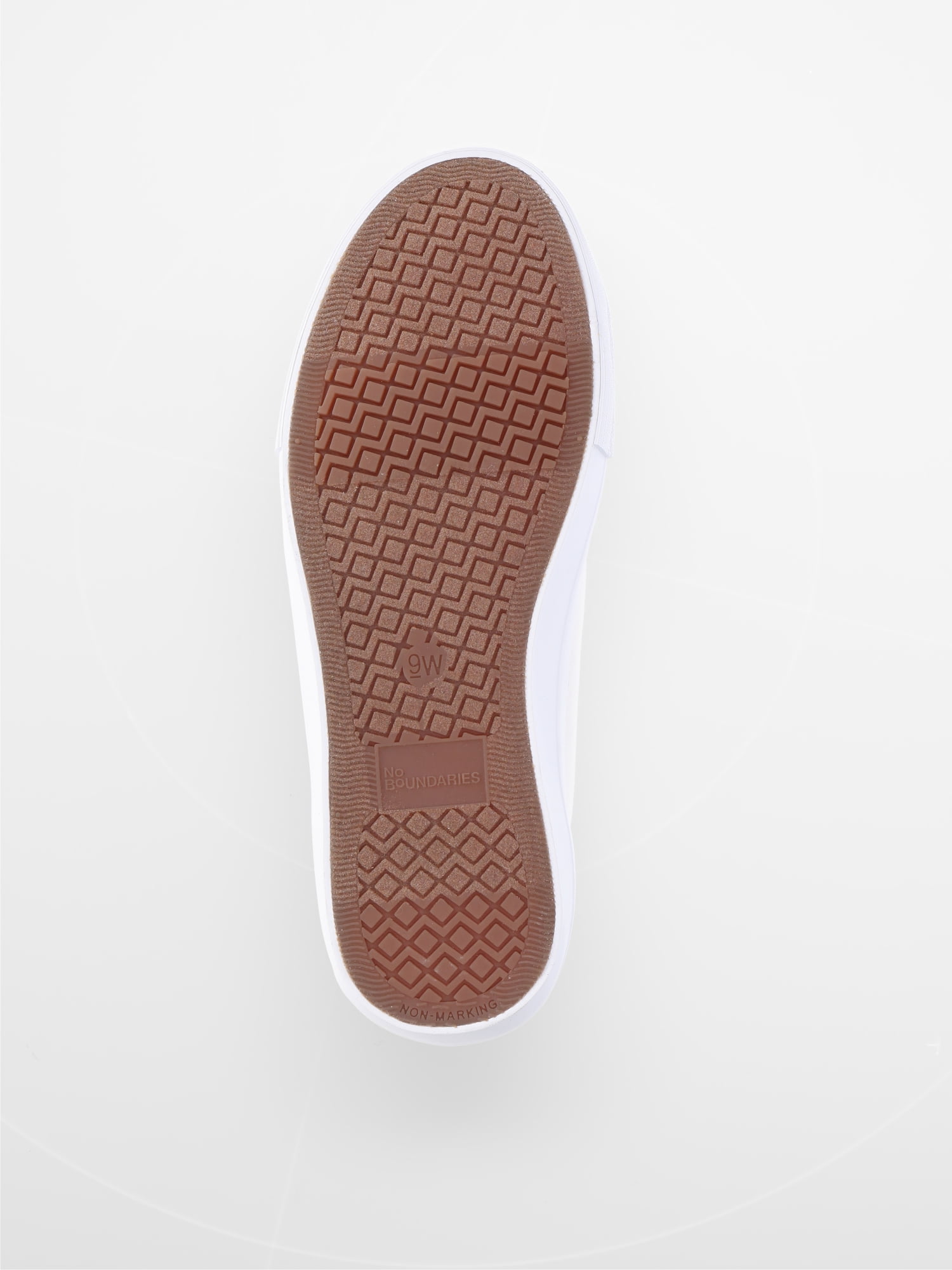 No Boundaries Womens Classic Lace Up Casual Sneakers, Wide Width Available