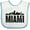 White and Blue, variant on Inktastic Miami Skyline Grunge Boys or Girls Baby Bib