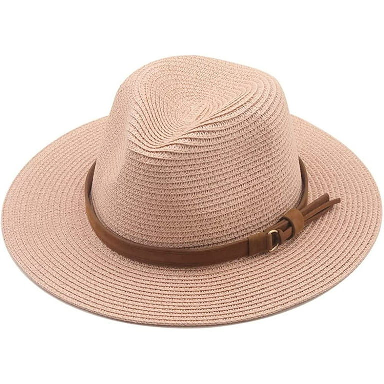 CoCopeaunts Straw Sun Hat Womens Beach Hat Summer Couture Belt