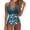 Green, variant on Women's One Piece Bikini Swimsuit Print Patchwork Backless Halter Tie with Removable Bra Pads No Underwire for Beach Vacation,Black,L