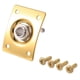 thumbnail image 1 of Square Style Jack Plate Guitar Bass Jack 1/4 Output Input Jack Socket, 1 of 5
