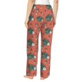 thumbnail image 3 of Uemuo Hedgehog Mushroom Pattern Women's Wide Leg Palazzo Lounge Pants with Pockets Light Weight Loose Comfy Casual Pajama Pants-X-Large, 3 of 9
