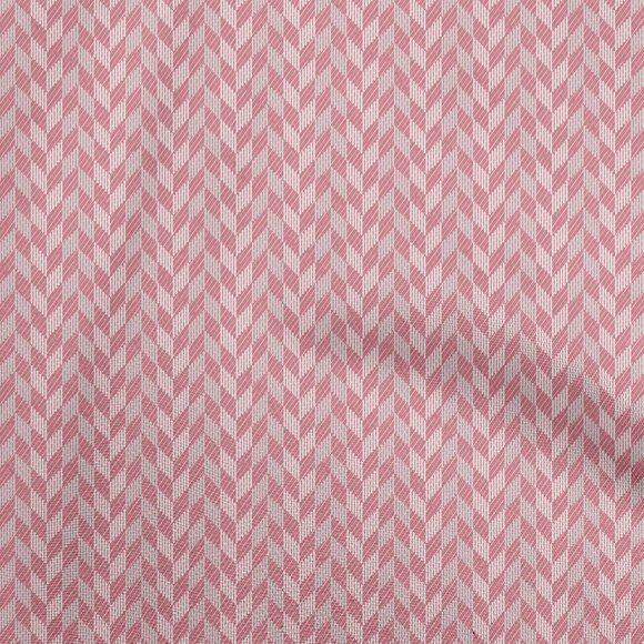 oneOone Cotton Poplin Pink Fabric Geometric Quilting Supplies Print Sewing Fabric By The Yard 42 Inch Wide