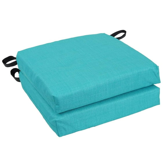 Blazing Needles 16-inch Outdoor Cushion, Aqua Blue
