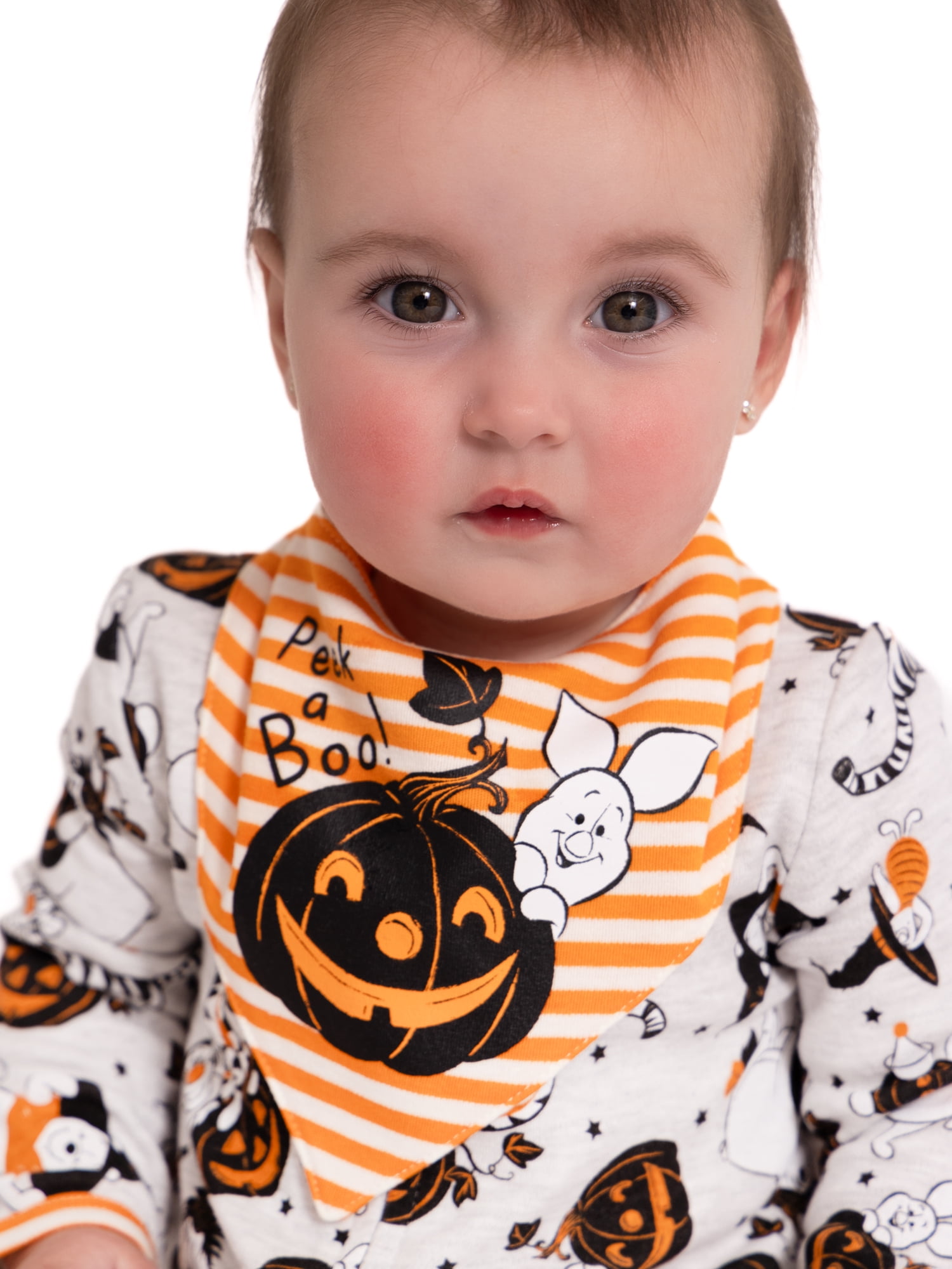Baby Character Halloween Footed Sleep N Play & Bib Set, 2-Piece, Sizes Newborn-6/9 Months