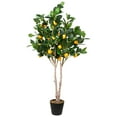 thumbnail image 2 of Northlight Artificial Lemon Tree In Black Pot with Faux Moss - 45", 2 of 9