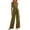 Army Green, variant on Tqcoqu Wide Leg Jumpsuits for Women,Summer Sleeveless V Neck Wide Leg Rompers Dressy,Belted Adjustable Waist Outfits,Army Green Women's S-XXL