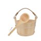 thumbnail image 4 of Barril de madera para Sauna, herramienta de baño humeante para SPA, accesorios de baño, cuchara para pies, cubeta de baño para Sauna y baño, 4 of 9