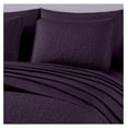 thumbnail image 3 of saney Liam Purple King Size Bed in a Bag Comforter Set - 7 Pieces Coin Pattern Lightweight Comforter with Bed Sheets, Pillowcases & Shams Bedding Set for All, 3 of 9