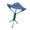 Blue, variant on jinwen Camping Stool Compact Small Foldable Chair for Beach Barbecue Indoor Outdoor Gray