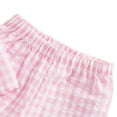thumbnail image 4 of BLVB Baby Girls Summer 2 Piece Outfits Ruffle Sleeve Button up Tops Plaid Pants Spring Toddler Girl Clothes, 4 of 5
