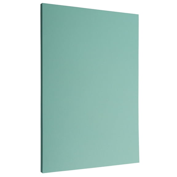 JAM Paper Legal Cardstock, 8 1/2 x 14, 80lb Aqua, 250 per Pack
