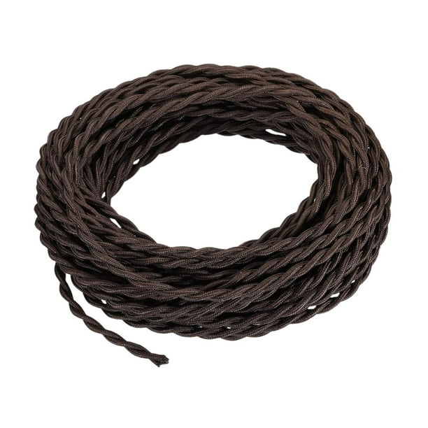 Cable de luz colgante, cable de iluminación colgante, kit de luz colgante de techo, cable de lámpara de 5 m café