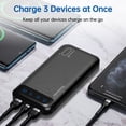 thumbnail image 3 of Batería externa portátil YOBON, paquete de 2 unidades, 10000 mAh, USB C, entrada/salida, 3 of 7