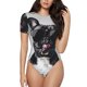 thumbnail image 1 of Balery Cool French Bulldog Wine Body de cuello redondo de manga corta para mujer Tops de manga corta Tops básicos-XX-Large, 1 of 7
