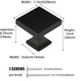 thumbnail image 2 of Goldenwarm Black Cabinet Knobs Matte Drawer Knobs Square Cabinet Hardware 15 Pack, 2 of 7