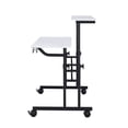 thumbnail image 4 of Techni Office Solutions 40" White and Black Durable Rectangular Writing Desk, 4 of 9