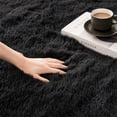 thumbnail image 6 of Pentantan 9ft x 12ft Shag Area Rugs, Fluffy Rug for Living Room Bedroom, Soft Plush Pile Indoor Carpet, Black, 6 of 7