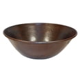 thumbnail image 2 of 14" Copper Vessel Bathroom Sink with 13" Faucet & Drain, 2 of 5