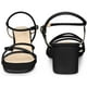 thumbnail image 2 of Open Toe Slingback Chunky Heel Sandals for Women Black US 6/UK 4/EU 36, 2 of 6