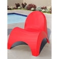 thumbnail image 3 of Strata Furniture Angel Trumpet Resin Patio Chairs in Red (Set of 2), 3 of 3