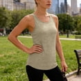 thumbnail image 6 of Hilenly Women's Workout Tops Athletic Mesh Racerback Tank Tops Sleeveless Loose Fit Yoga Running Gym Shirts, 6 of 9