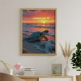 thumbnail image 6 of Diamond Art Kit for Adults, Turtle Beach Sunset Scene Diamond Painting for Adults Beginners, 5D DIY Diamond Art Painting Kits, Colorful Diamond Painting Craft for Home Decor 12x16, 6 of 7