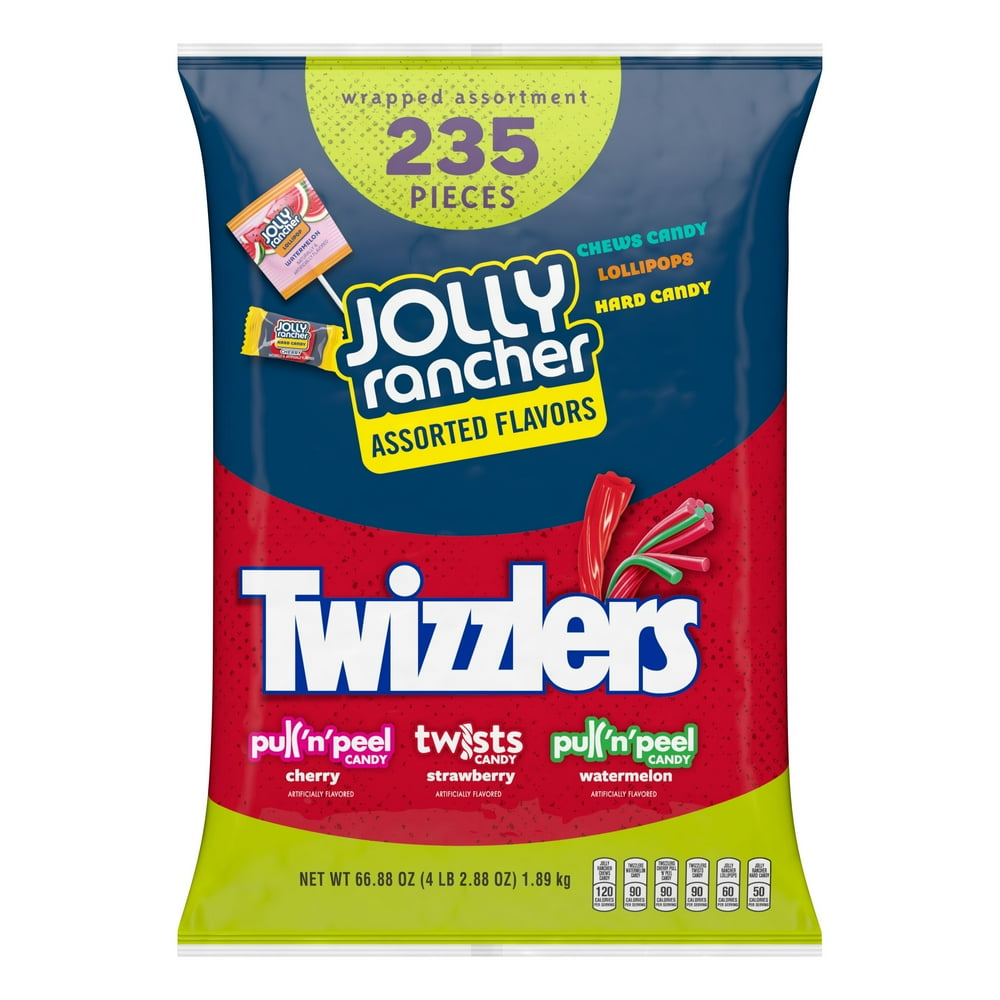 Jolly Rancher, Twizzlers Assorted Flavors, Variety Pack 66.88 oz, 235 Pieces
