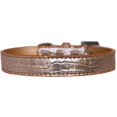 thumbnail image 1 of Tulsa Plain Croc Dog Collar Copper Size 18, 1 of 1