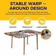 thumbnail image 4 of Christmas Plaid Table Cloths for 5 Foot Rectangle Tables, Black Snowman Xmas Tree Snowflake Buffalo Patio Waterproof Elastic Fitted Tablecloths, Washable Rectangular Table Cover for Camping, 4 of 8