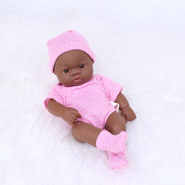 Xihbxyly Muñeca Bebé de Vinilo, 7,87 Pulgadas, Suave, Diseño Realista con Ropa y Chupete, Ideal para Fotografía, Regalo de Cumpleaños y Navidad, 20 Cm.