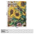 thumbnail image 4 of Qinduosi Sunflower Blanket Faith Sunflower Hummingbird Decor Throw Blanket Blanket Gifts for Girls Boys Winter Bedding Super Warm Soft Plush Fleece Flannel Blanket for Kid Adult Women, 4 of 6