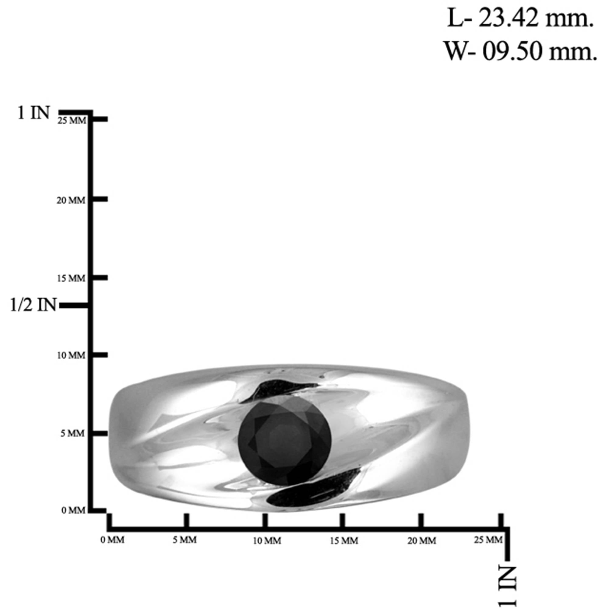 JewelersClub Black Diamond Rings for Men – 1.00 CTW Genuine Black Diamond Ring for Men – Hypoallergenic 0.925 Sterling Silver Ring Men –Real Diamond Mens Rings Statement Ring – Luxurious Gifts for Him