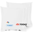 thumbnail image 7 of Nestl White Euro Pillow Shams Set of 2, Premium 1800 Series Double Brushed Bed Pillow Cases, 26" x 26", 7 of 7