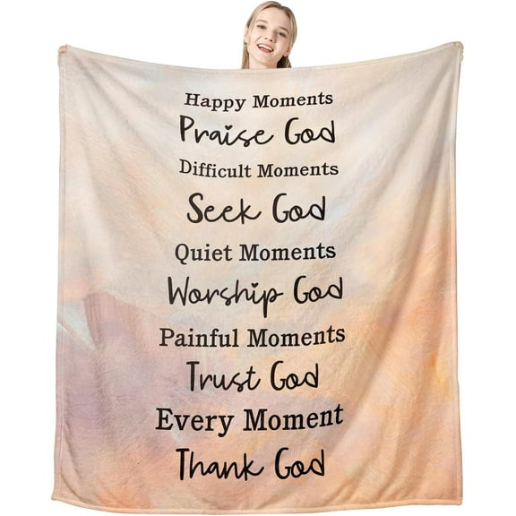 Christian White Elephant Blanket Gifts Bible Verse for Women Christmas Stuff Blanket Gifts Religious Throw Blanket Gifts Spiritual Gifts for Women Confirmation Baptism Gifts for Girls Faith Blankets