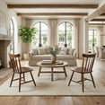 thumbnail image 4 of SAFAVIEH Reeves Contemporary Dining Chair, Walnut, Set of 2 (17 in. W x 19 in. D x 34 in. H), 4 of 19