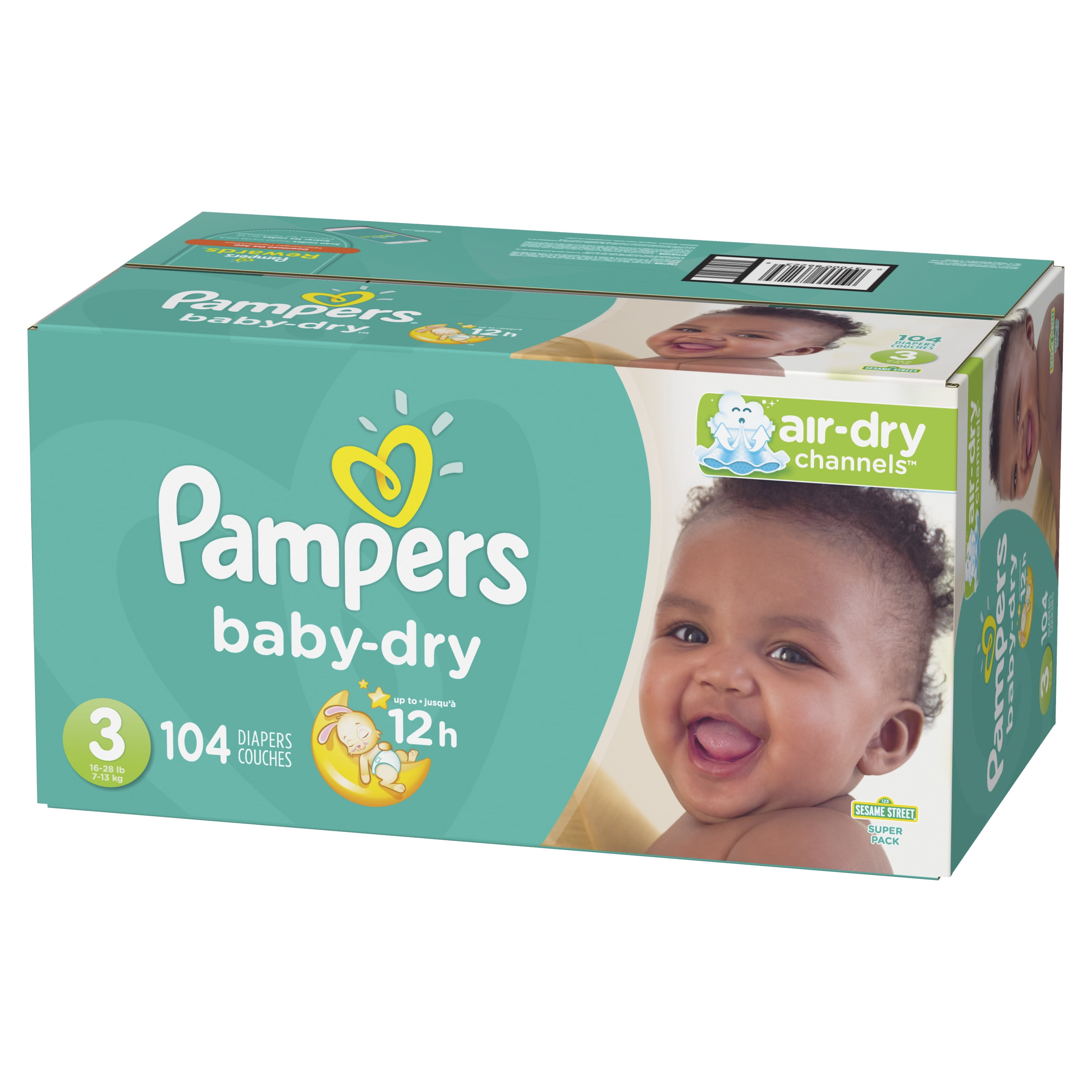 pampers size 3 104 ct