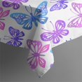 thumbnail image 4 of 60x60in(152x152cm) Square Tablecloth, Waterproof Polyester Table Cover, Wrinkle Resistant & Washable Fabric for Dining, Kitchen, Picnic, Monarch Butterfly Aesthetic, 4 of 6